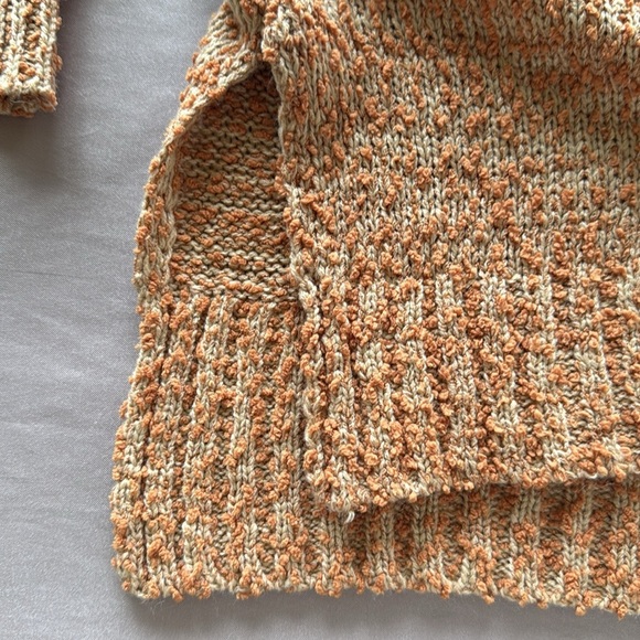 Bad Little Country Girl Cozy Distressed Knit V-Neck Sweater Open Back - Picture 9 of 13